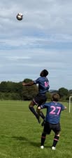 Welsh Warrior F.C. aerial challenge