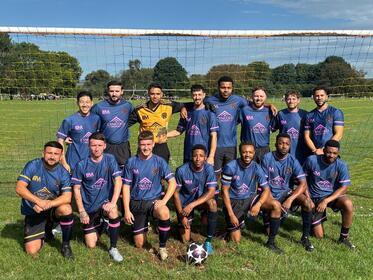 Welsh Warrior F.C. team photograph